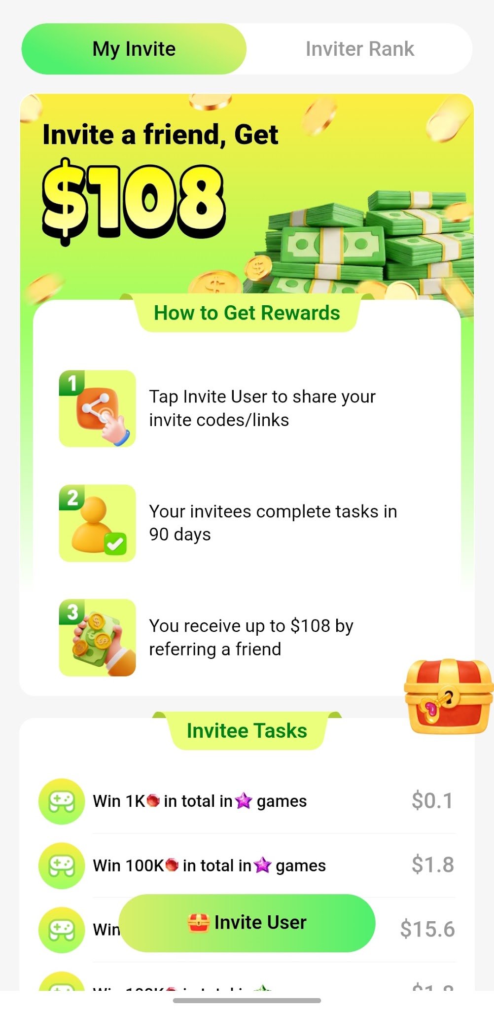 Recho Live host bonus rewards dashboard interface